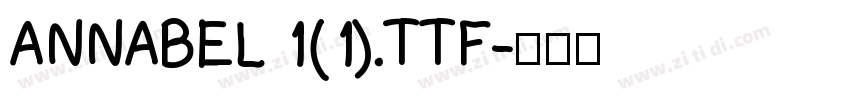 ANNABEL 1(1).TTF字体转换